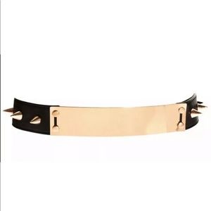 NWT ASOS Double Plate And Spike Detail Waist Belt